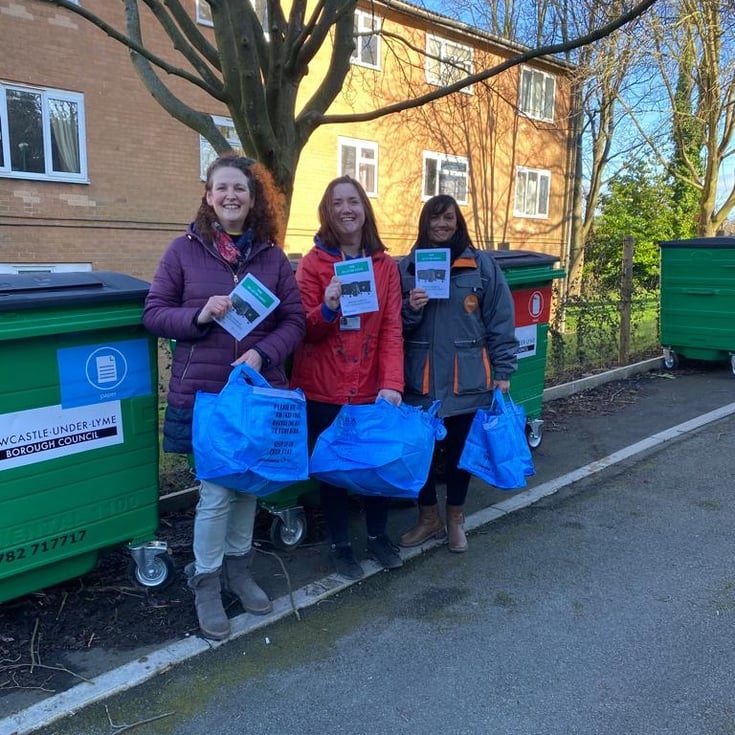 New Recycling Bins for NewcastleunderLyme Residents